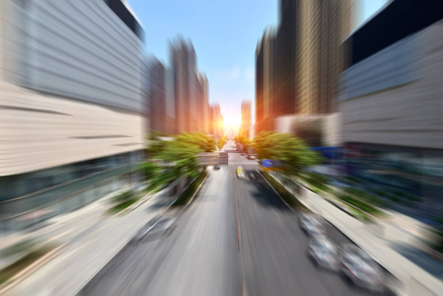 Delivery van in motion with city skyline, India map pin highlighting routes.