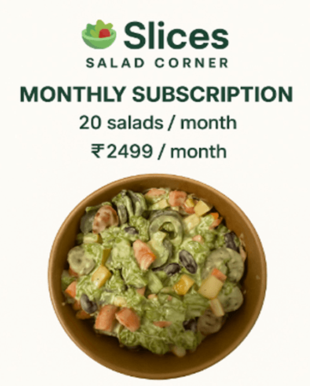 Assorted vegetarian salads arranged for the week